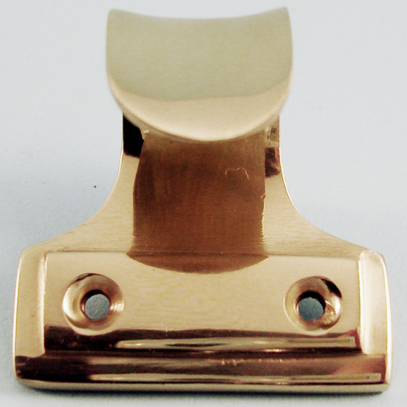 THD165/PB • Polished Brass • Stepped Plate Hook Pattern Cast Sash Lift